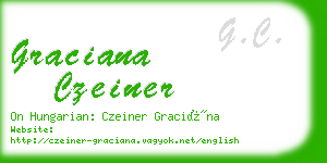 graciana czeiner business card